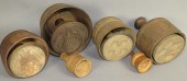 6 ROUND BOX BUTTER MOLDS WITH