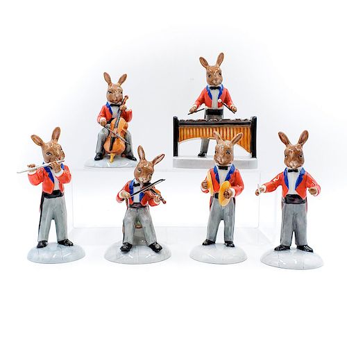 6 ROYAL DOULTON BUNNYKINS ORCHESTRA