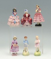 6 ROYAL DOULTON FIGURINES: 1)