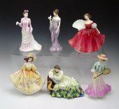 6 ROYAL DOULTON FIGURINES: 1)