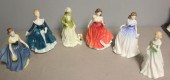 6 Royal Doulton Porcelain Figu