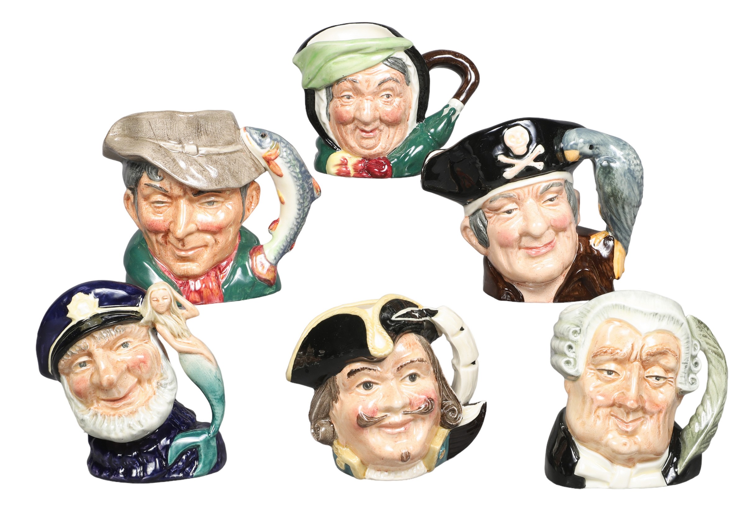 (6) Royal Doulton porcelain Toby