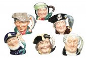 (6) Royal Doulton porcelain To