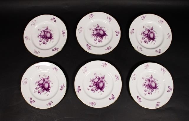 6 ROYAL WORCESTER SALAD PLATESA set