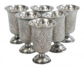 (6) RUSSIAN JUDAICA .875 SILVE