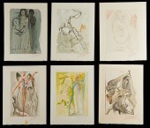 6 SALVADOR DALI PRINTS "DIVINE