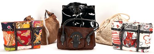 6 SALVATORE FERRAGAMO BAGS, INCL.