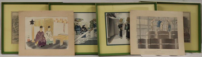 (6) SANZO WADA JAPANESE WOODBLOCK