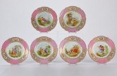 6 SEVRES STYLE PINK PLATES 184