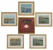 6) SIGNED ABSTRACT & IMPRESSIO
