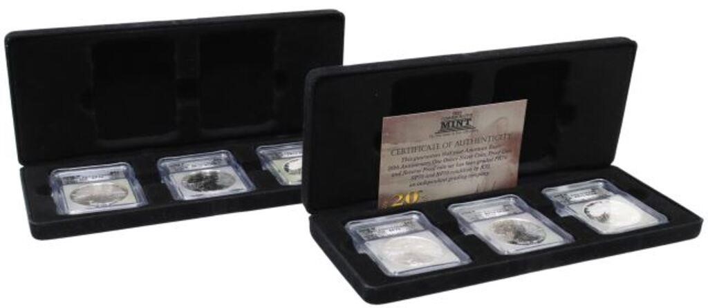 (6) SILVER EAGLE 20TH ANNIVERSARY