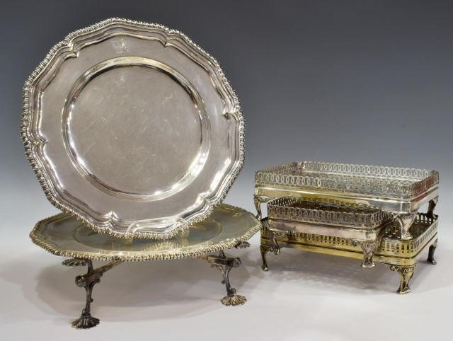 (6) SILVER PLATE SERVICE TABLEWARE,