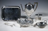 (6) SILVER-PLATE SERVING ITEMS
