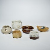 (6) SMALL ANTIQUE ASIAN EARTHE