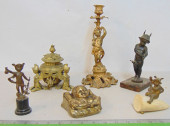 6 SMALL BRONZES, INCLUDES FREN