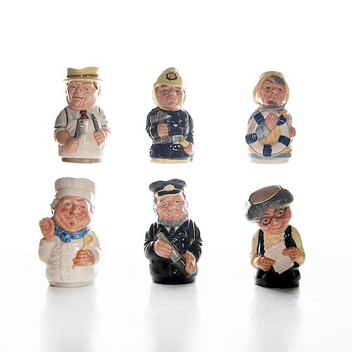 6 SMALL ROYAL DOULTON CERAMIC