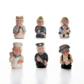 6 SMALL ROYAL DOULTON CERAMIC