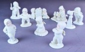 (6) SNOWBABIES - BISQUE PORCEL