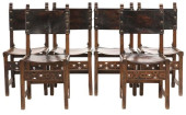 (6) SPANISH BAROQUE STYLE OAK