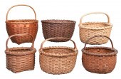 (6) Splint egg baskets to incl