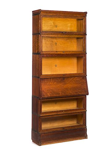 6 STACK MACY OAK BARRISTER BOOK