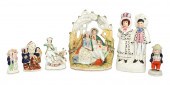 (6) Staffordshire figures and