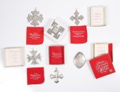 (6) Sterling Christmas tree or
