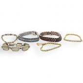 (6) STERLING SILVER AND COLORE