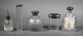 (6) STERLING SILVER & CUT GLAS