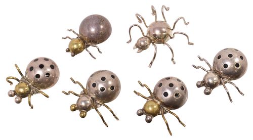 (6) STERLING SILVER INSECT