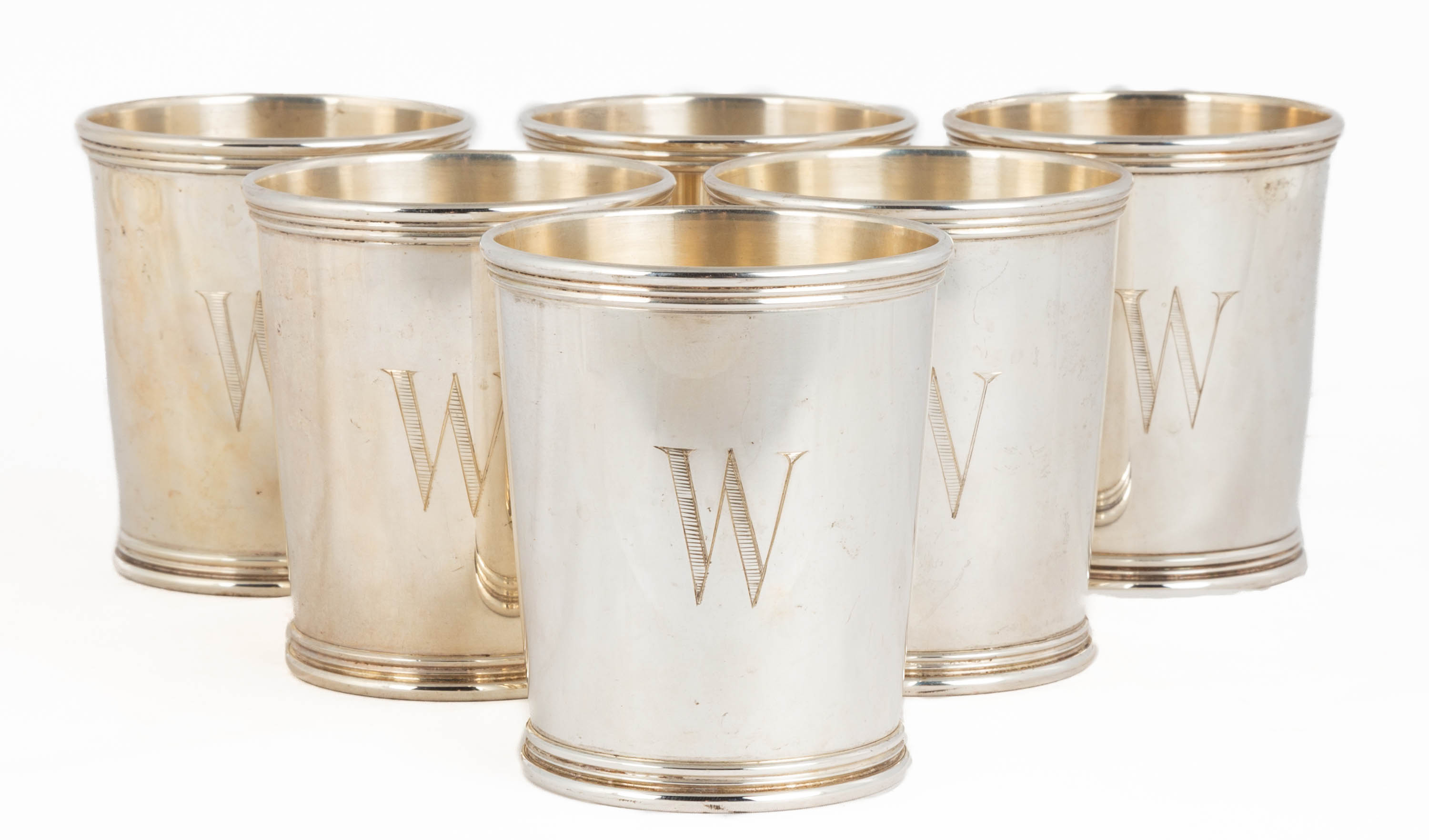 (6) STERLING SILVER JULEP CUPS
