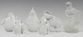 (6) STEUBEN & LALIQUE ART GLAS