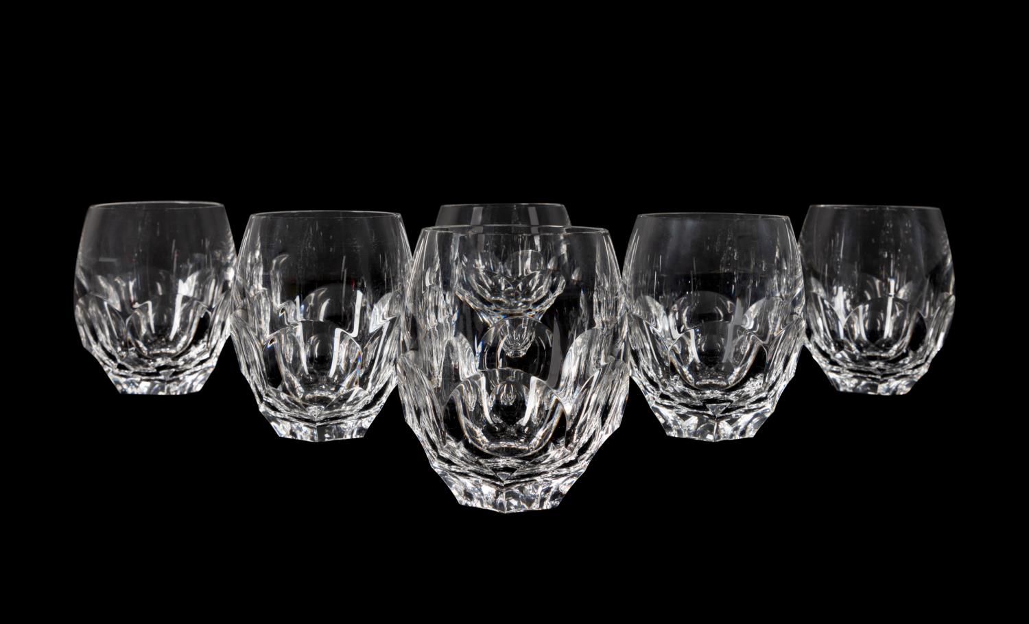6 STEUBEN 'TORTOISE' CRYSTAL OLD