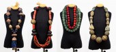 6 STRANDS, AFRICAN GLASS & BRO