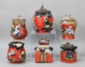 6 SUMIDA POTTERY JARS KOKO6 pi