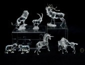 6 SWAROVSKI ANIMAL PIECES: 1)