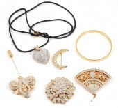 6 SWAROVSKI CRYSTAL JEWELRY IT