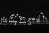 6 SWAROVSKI SILVER CRYSTAL PIE