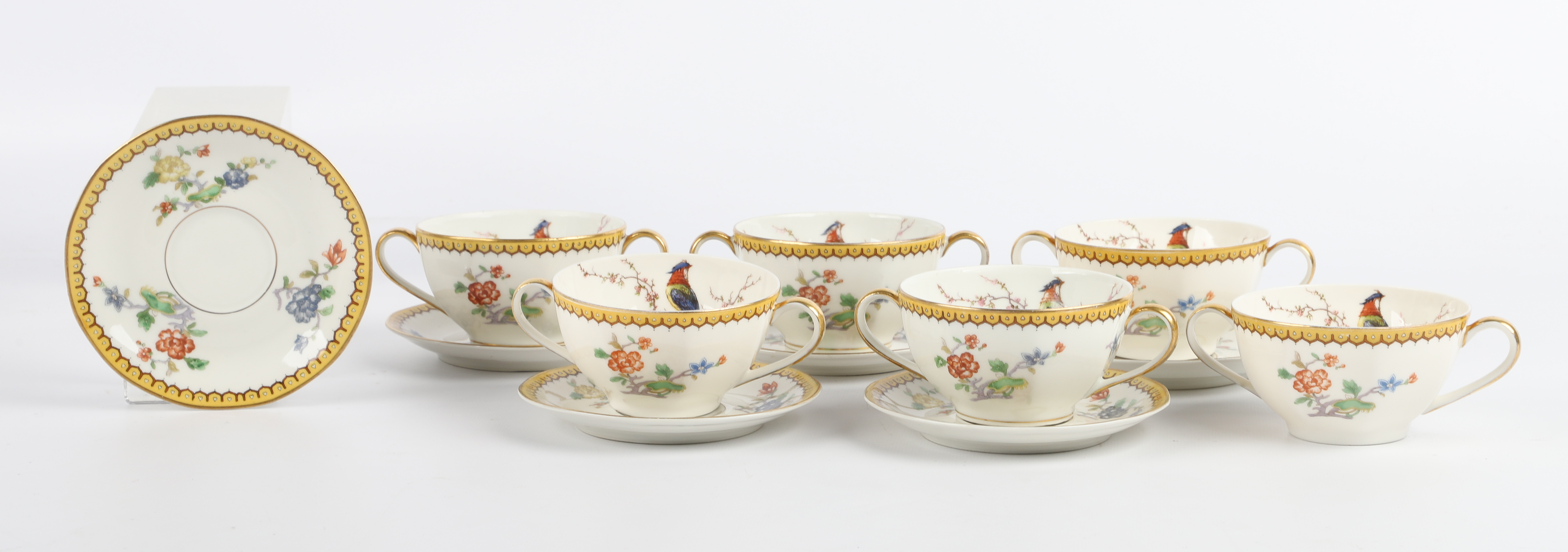 (6) Theodore Haviland Limoges cream