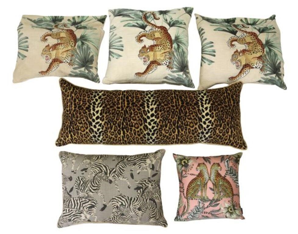 (6) THROW PILLOWS