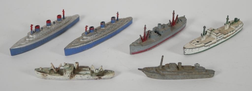 6 TOOTSIETOY NAVY CARGO AND