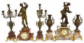 (6) TWO FRENCH FIGURAL CLOCKS