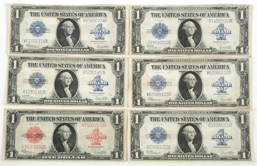 (6) US $1 LARGE NOTES LEGAL