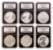 6) US 2012S SILVER EAGLE $1 PF