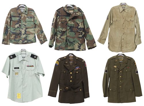 (6) U.S. ARMY POST WWI SHIRTS(lot