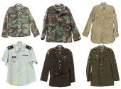 (6) U.S. ARMY POST WWI SHIRTS<