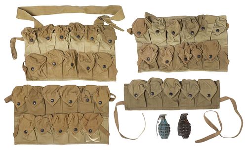 (6) U.S. ARMY WWI GRENADE VESTS,