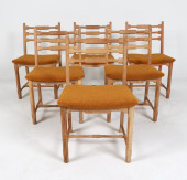 (6) VAMO DANISH OAK DINING CHA
