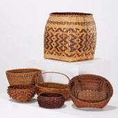 (6) VINTAGE AMERICAN BASKETS<b