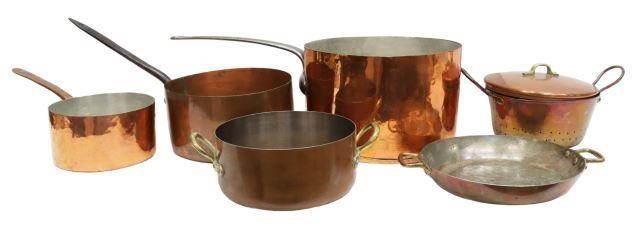 (6) VINTAGE DECORATIVE COPPER